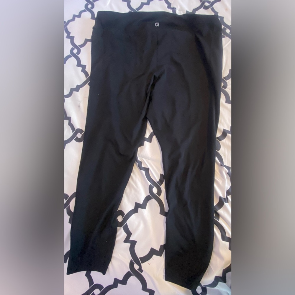 GapFit high rise power full length black leggings, xxl